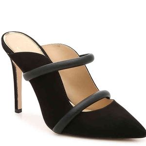 NWT Jessica Simpson Black Suede Philidia Heels